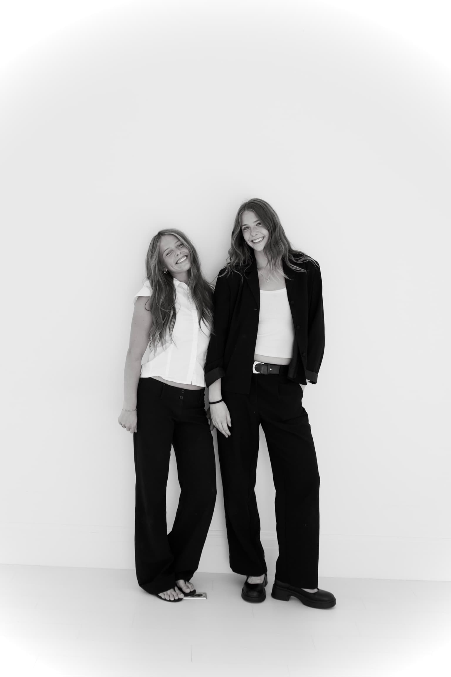 The two founders of Marie Kate Events, standing together